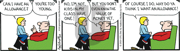 The Born Loser on Thursday August 27, 2020 Comic Strip