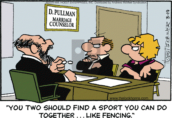 The Lockhorns on Wednesday March 19, 2025 Comic Strip