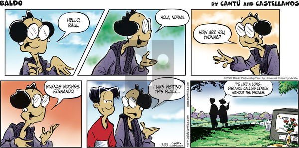 Baldo on Sunday March 23, 2003 Comic Strip