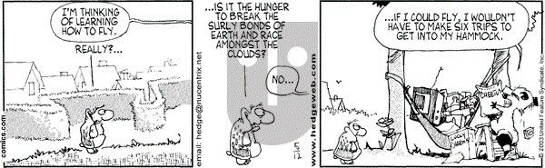 Over the Hedge on Monday May 12, 2003 Comic Strip