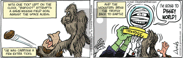 Cleats on Saturday November 1, 2008 Comic Strip