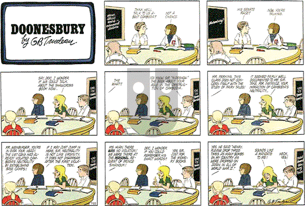 Doonesbury on Sunday August 11, 1985 Comic Strip
