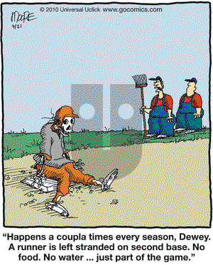In the Bleachers on Wednesday July 21, 2010 Comic Strip