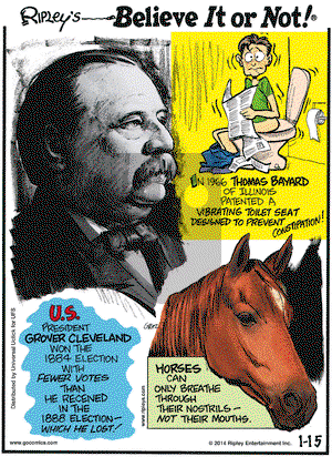 Ripley's Believe It or Not on Wednesday January 15, 2014 Comic Strip