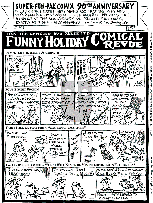 Tom the Dancing Bug on Saturday June 28, 2003 Comic Strip