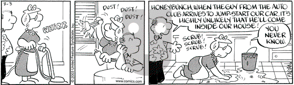 Drabble on Monday March 3, 2003 Comic Strip