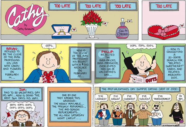 Cathy Classics on Sunday February 20, 2000 Comic Strip