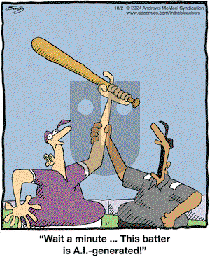 In the Bleachers - Wednesday October 2, 2024 Comic Strip