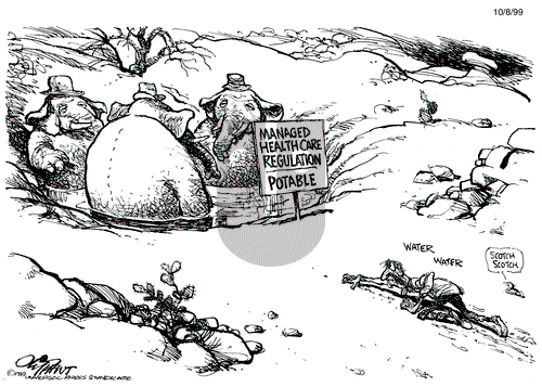 Pat Oliphant on Friday October 8, 1999 Comic Strip