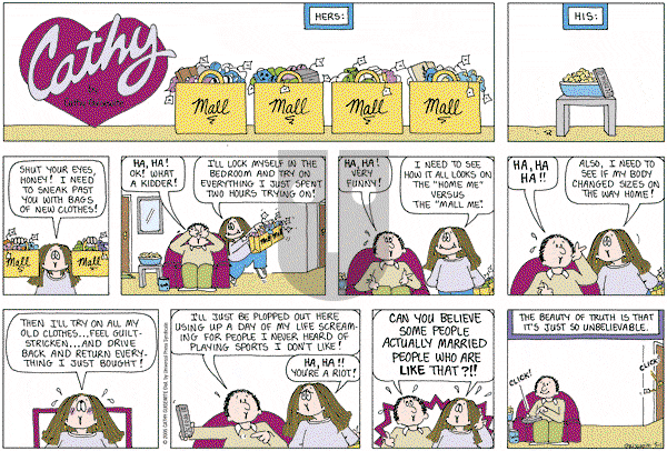 Cathy Classics - Sunday May 1, 2005 Comic Strip