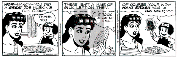 Nancy on Tuesday August 10, 1999 Comic Strip