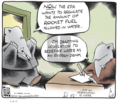 Tom Toles - Sunday February 6, 2011 Comic Strip