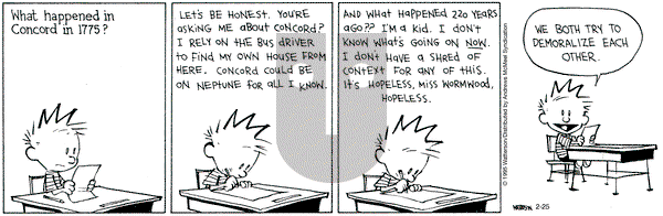 Calvin and Hobbes on Tuesday February 25, 2025 Comic Strip