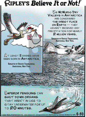 Ripley's Believe It or Not on 2025-06-30 Comic Strip