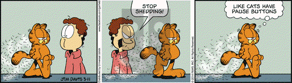 Garfield on Tuesday March 11, 2014 Comic Strip