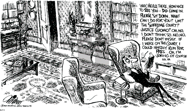 Pat Oliphant - Tuesday May 11, 1993 Comic Strip