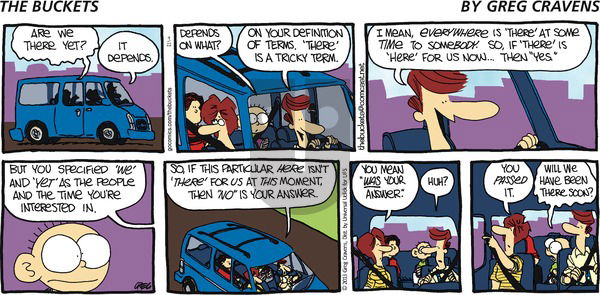 The Buckets on Sunday September 22, 2013 Comic Strip