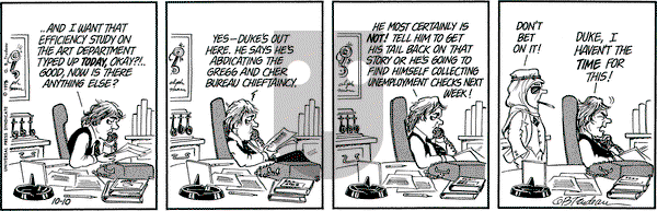 Doonesbury on Friday October 10, 1975 Comic Strip