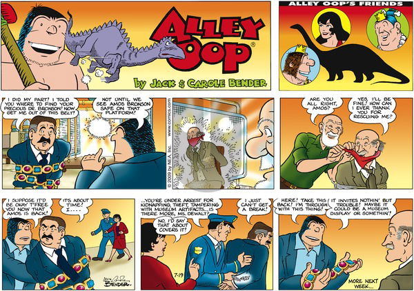 Alley Oop on Sunday July 19, 2009 Comic Strip