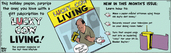Lucky Cow on Saturday December 10, 2005 Comic Strip