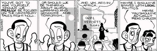 Maintaining on Tuesday January 29, 2008 Comic Strip