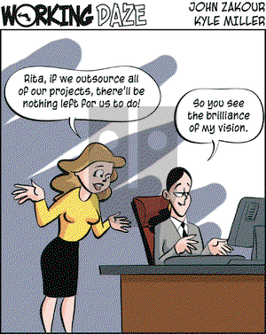 Working Daze on Wednesday August 13, 2003 Comic Strip