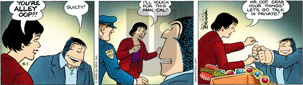 Alley Oop on Wednesday April 1, 2009 Comic Strip