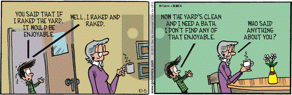 Grand Avenue on Saturday October 5, 2013 Comic Strip