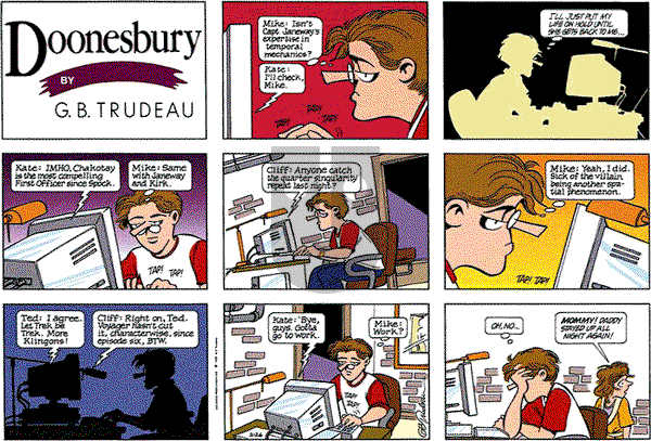 Doonesbury on Sunday February 26, 1995 Comic Strip