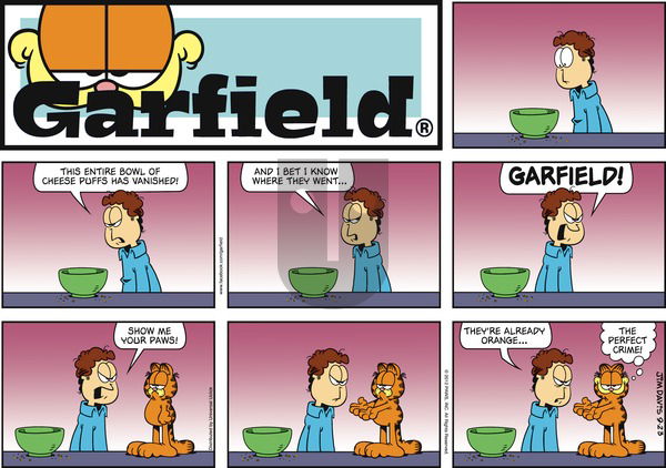 Garfield - Sunday September 23, 2012 Comic Strip