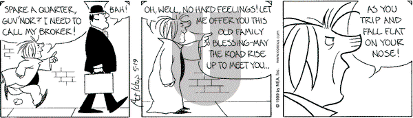 The Born Loser on Wednesday July 7, 1999 Comic Strip