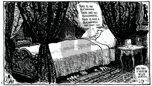 Pat Oliphant on Monday March 2, 1992 Comic Strip