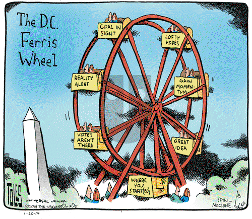 Tom Toles on Monday January 20, 2014 Comic Strip