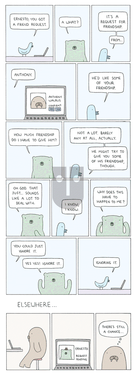 Poorly Drawn Lines - Wednesday January 29, 2014 Comic Strip