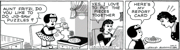 Nancy on Tuesday June 17, 1969 Comic Strip