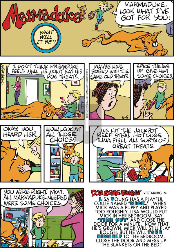 Marmaduke on Sunday April 5, 2020 Comic Strip