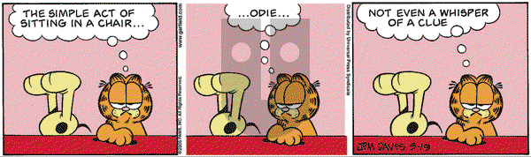 Garfield - Thursday May 19, 2005 Comic Strip