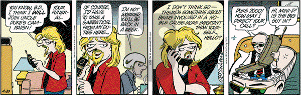 Doonesbury on Thursday April 20, 2000 Comic Strip