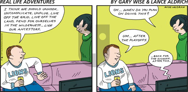 Real Life Adventures on Sunday January 8, 2017 Comic Strip