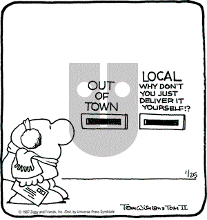 Ziggy on Saturday January 25, 1997 Comic Strip