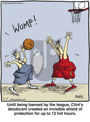 In the Bleachers on Thursday April 15, 2004 Comic Strip