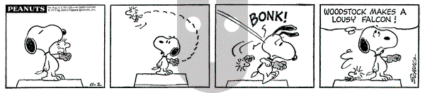 Peanuts on Friday November 2, 1973 Comic Strip