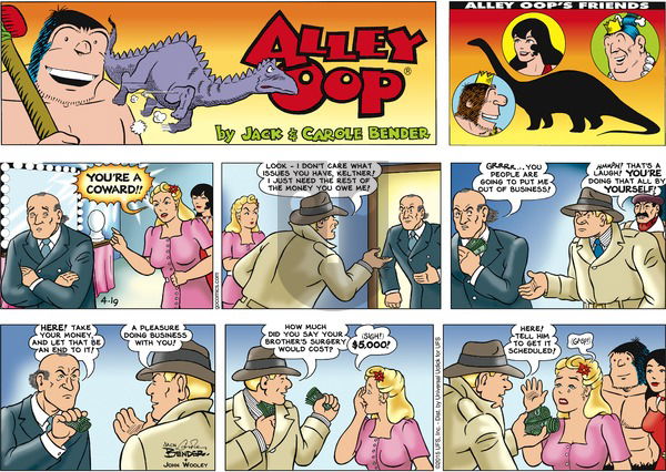 Alley Oop on Sunday April 19, 2015 Comic Strip