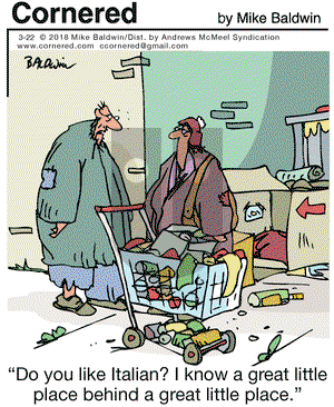 Cornered on Thursday March 22, 2018 Comic Strip