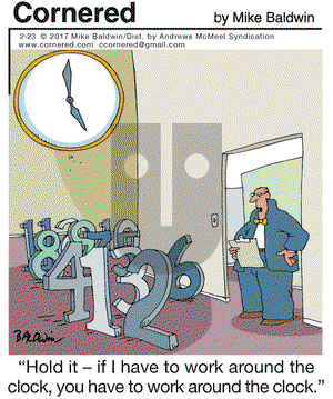 Cornered - Thursday February 23, 2017 Comic Strip
