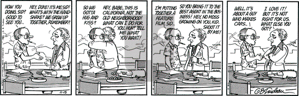 Doonesbury on Monday November 15, 1982 Comic Strip