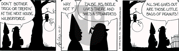 The Born Loser on Thursday October 31, 1996 Comic Strip