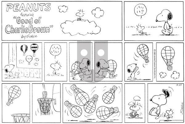Peanuts on Sunday August 25, 1985 Comic Strip