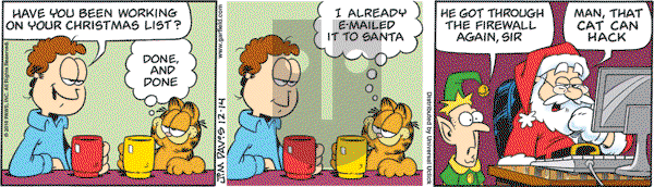 Garfield - Tuesday December 14, 2010 Comic Strip