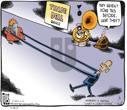 Tom Toles on Tuesday April 28, 2015 Comic Strip